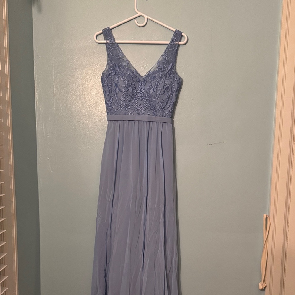 Chic Light Blue Maxi Dress